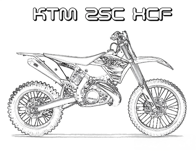 Coloriage motocross 4