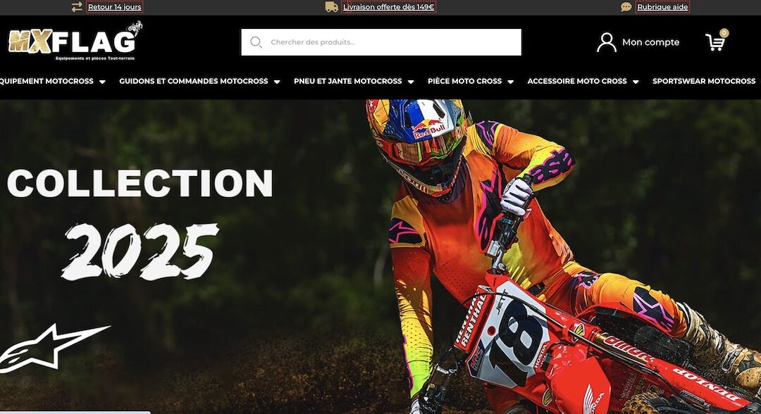 Notre avis sur MX Flag : la boutique d’équipement motocross