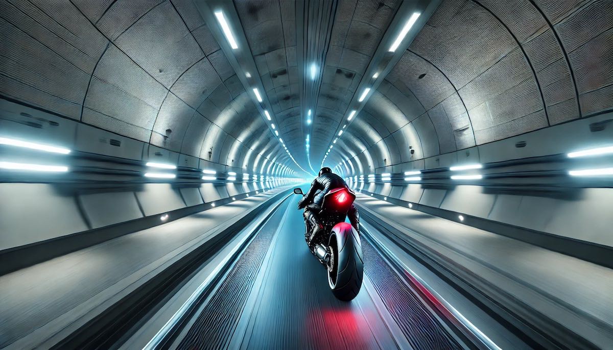 Traverser le tunnel sous la manche à moto